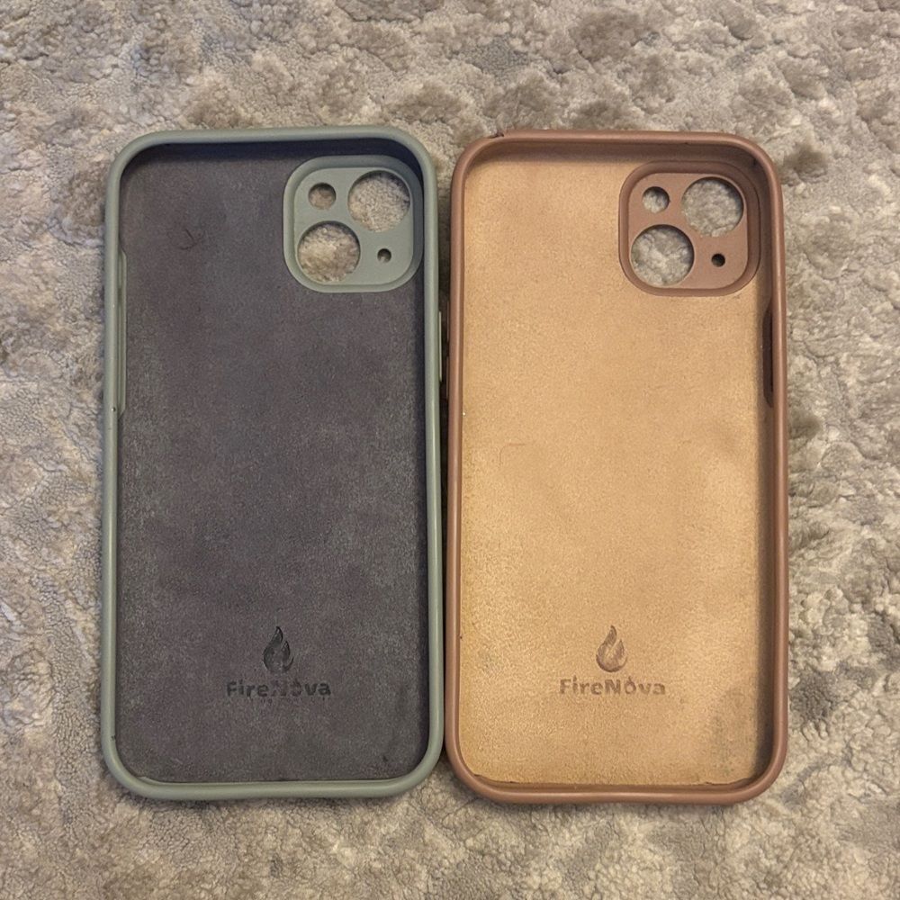 Dual-Color Phone Case Set - Black and Tan